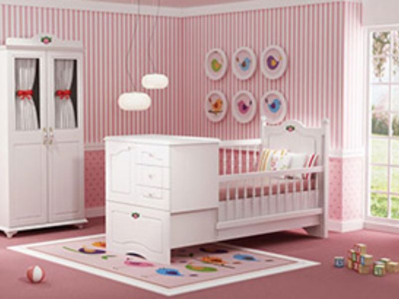 دکوراسیون اتاق کودک دخترانه – نمونه 1