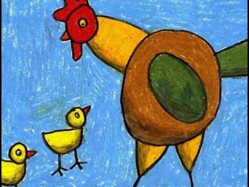 نقاشی کودکانه – نمونه 1